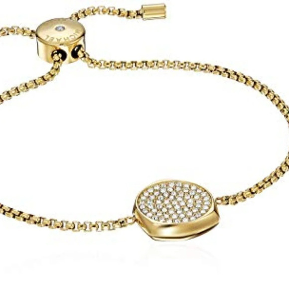 Michael Kors Beyond Brilliant Gold Slider Bracelet - Picture 3 of 5